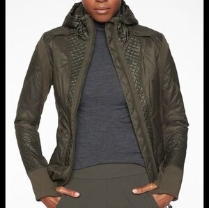 Athleta rock Ridge Women's Quilted Olive Jacket